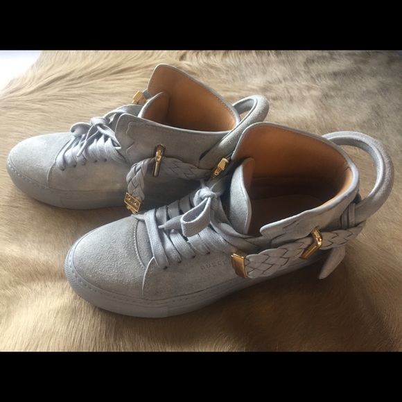 Buscemi Gray 100mm Weave High-top Trainers Size 36 - Picture 8 of 9